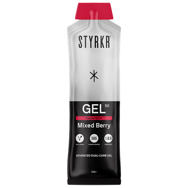 Reviews over STYRKR GEL50 Energy Gel Mixed Berry – 72g