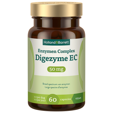 Reviews over Holland & Barrett Enzymen Complex Digezyme EC 50mg - 60 capsules