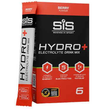 Reviews over Science in Sport Hydro+ Electrolyte Drink Mix Berry - 6x4,5g
