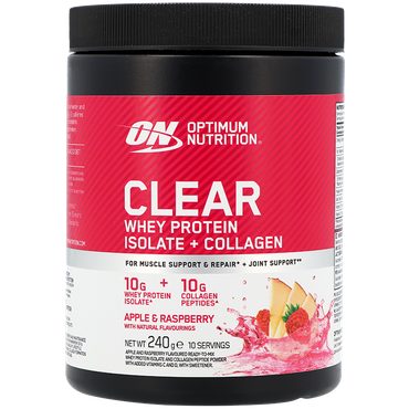 Reviews over Optimum Nutrition Clear Whey Protein Isolate + Collagen Apple & Raspberry - 240g