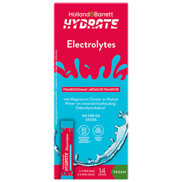 Reviews over Holland & Barrett Hydrate Elektrolytenpoeder Framboos - 14 sticks