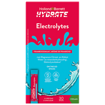 Reviews over Holland & Barrett Hydrate Elektrolytenpoeder Framboos - 30 sticks