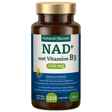 Reviews over Holland & Barrett NAD+ 100mg + Vitamine B3 - 120 capsules