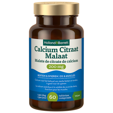 Reviews over Holland & Barrett Calcium Citraat Malaat 200 mg - 60 tabletten