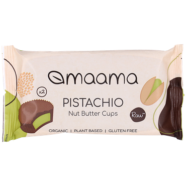 Reviews over maama Pistachio Nut Butter Cups - 2x12g
