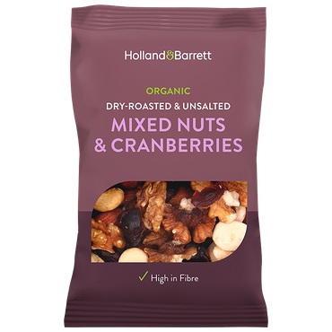 Reviews over Holland & Barrett Notenmix met Cranberries Ongezouten BIO - 35g