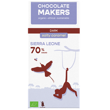Reviews over Chocolatemakers Sierra Leone Puur 70% Salty Caramel - 80g