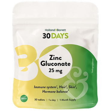 Reviews over Holland & Barrett 30DAYS Zink Gluconaat 25 mg - 30 tabletten