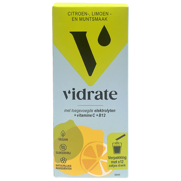 Reviews over ViDrate Citroen-, Limoen- en Muntsmaak - 12 sticks