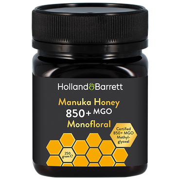 Reviews over Holland & Barrett Manukahoning 850+ MGO Monofloraal - 250g