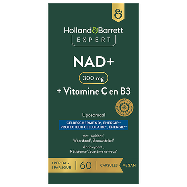 Reviews over Holland & Barrett Expert NAD+ 300mg liposomaal + Vitamine C en B3 - 60 capsules