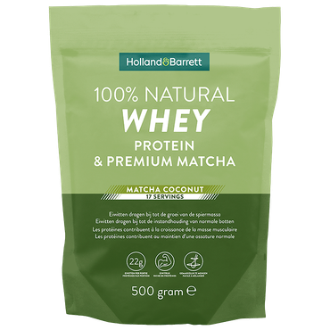 Reviews over Holland & Barrett 100% Natural Whey Protein & Premium Matcha - 500g