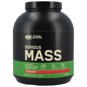 Optimum Nutrition Serious Mass Strawberry - 2,73 kg image 1