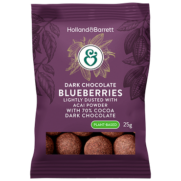 Reviews over Holland & Barrett Dark Chocolate Blueberries - 25g