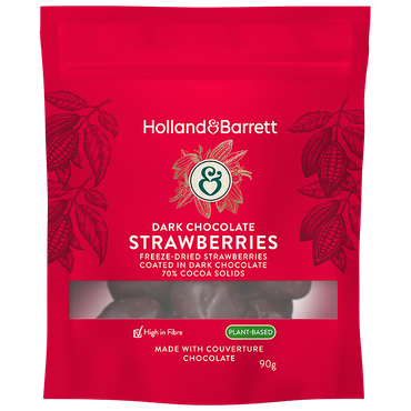 Reviews over Holland & Barrett Dark Chocolate Strawberries - 90g