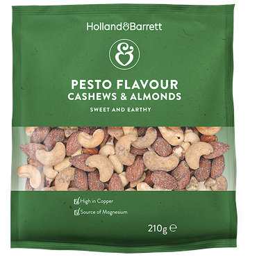Reviews over Holland & Barrett Pesto Cashews & Almonds - 210g