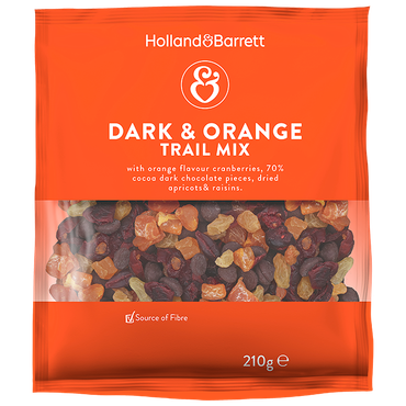 Reviews over Holland & Barrett Dark & Orange Trail Mix - 210g