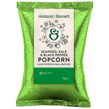 Reviews over Holland & Barrett Seaweed, Kale & Black Pepper Popcorn - 18g