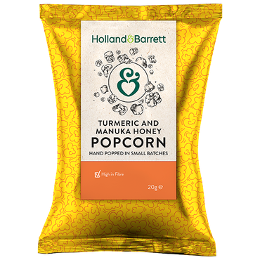 Reviews over Holland & Barrett Turmeric & Manuka Honey Popcorn - 20g
