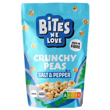 Reviews over BitesWeLove Crunchy Peas Sea Salt & Black Pepper - 100g