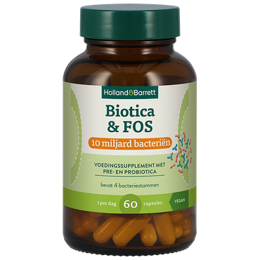 Reviews over Holland & Barrett Biotica & FOS 10 miljard bacteriën - 60 capsules