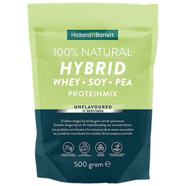 Reviews over Holland & Barrett 100% Natural Hybrid Proteinmix Unflavoured - 500g