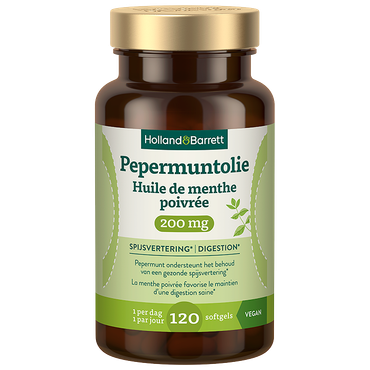 Reviews over Holland & Barrett Pepermuntolie 200mg - 120 softgels