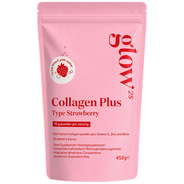 Reviews over Glow25 Collagen Plus Powder Strawberry – 450g