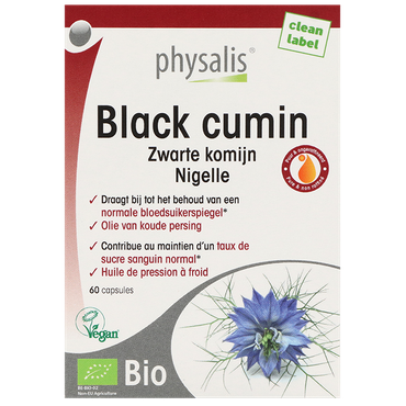 Reviews over Physalis Zwarte Komijn Bio - 60 capsules