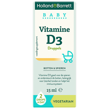 Reviews over Holland & Barrett Baby Vitamine D3 Druppels - 15ml