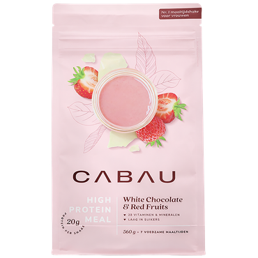Reviews over Cabau High Protein Meal White Chocolate & Red Fruits - 560g