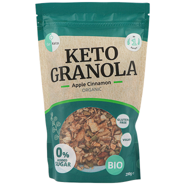 Reviews over Go-Keto Keto Granola Appel Kaneel Bio - 290g