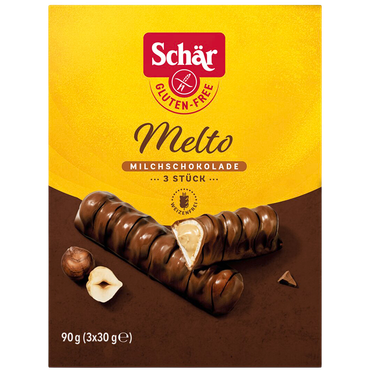 Reviews over Schär Melto Chocoladereep Glutenvrij  - 3x30g