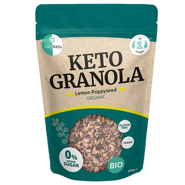 Reviews over Go-Keto Keto Granola Citroen Maanzaad Bio - 290g
