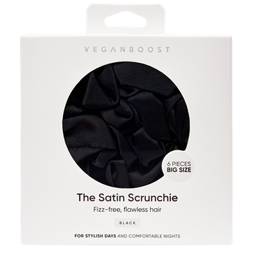 Reviews over Veganboost Scrunchies Black - 6 stuks