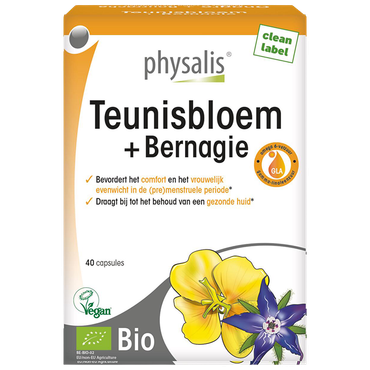 Reviews over Physalis Teunisbloem + Bernagie Bio - 40 capsules