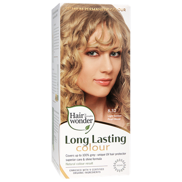 Reviews over Hairwonder Long Lasting Colour 8.32 Light Golden Pearl Blond