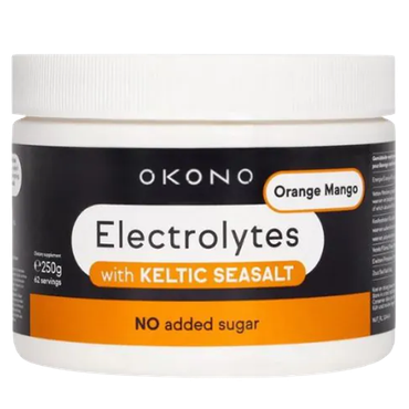Reviews over OKONO Elektrolytenpoeder Orange Mango - 250g
