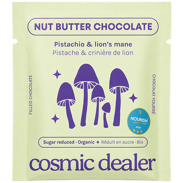 Reviews over Cosmic Dealer Nut Butter Chocolate Toasted Pistachio & Lion's Mane - 20g