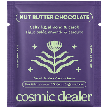 Reviews over Cosmic Dealer Nut Butter Chocolate Toasted Salty Fig, Almond & Carob - 20g