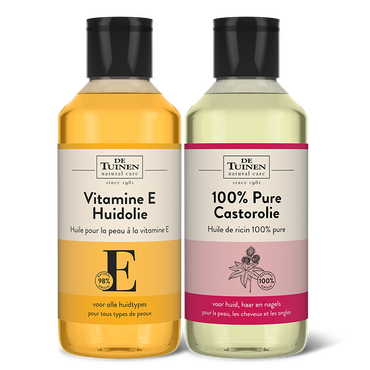 Reviews over De Tuinen Oliën Bundel - Vitamine E Huidolie & Castorolie