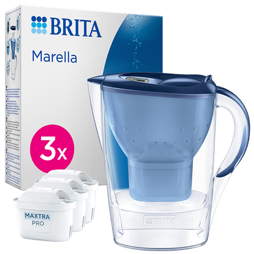 Reviews over BRITA Marella Waterfilterkan Blauw - 2,4L - Incl. 3x Maxtra Pro Waterfilter