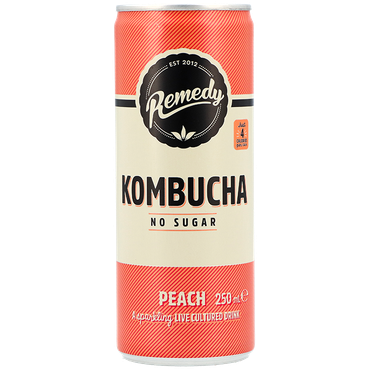 Reviews over Remedy Kombucha Peach - 250ml