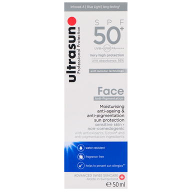 Ultrasun Face Anti-Pigment SPF50 Zonnebrandlotion - 50ml