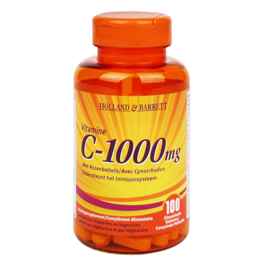 Holland & Barrett vitamine C & cynorrhodon sauvage 1000 mg 100 cachets