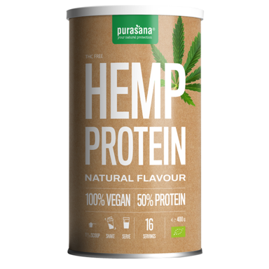 Purasana Vegan Protein Hennep Bio - 400g