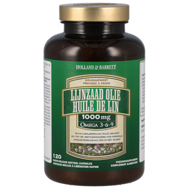 Holland & Barrett Lijnzaadolie 1000mg - 120 capsules