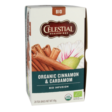 Celestial Seasonings Cinnamon & Cardamom Tea Bio (20 Theezakjes)