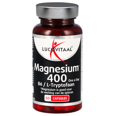 Lucovitaal Magnesium 400mg B6 / L-Tryptofaan - 60 capsules