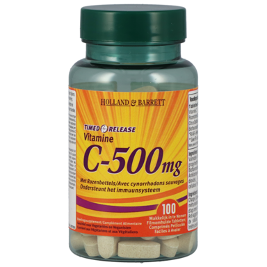 Holland & Barrett Vitamine C Timed Release, 500mg (100 Tabletten)
